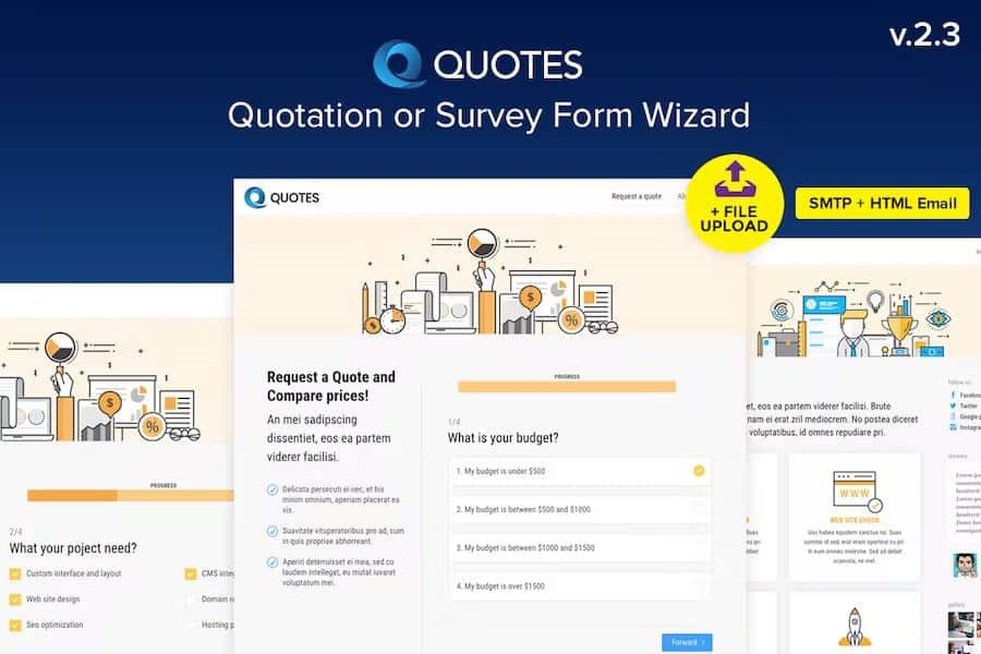 QUOTE – QUOTATION OR SURVEY FORM WIZARD